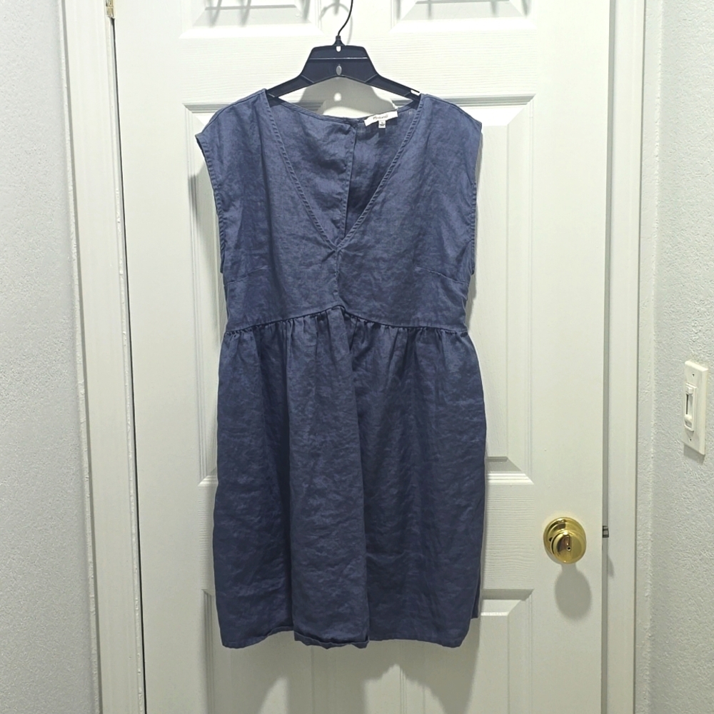 Short sleeveless Linen Dress